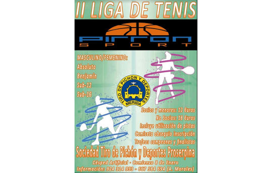 II Liga de Tenis Sociedad Tiro de Pichón de Mérida