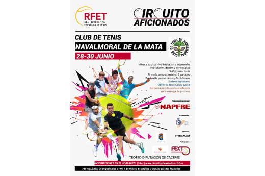 Nueva prueba del circuito de aficionados de la RFET en Navalmoral de la Mata