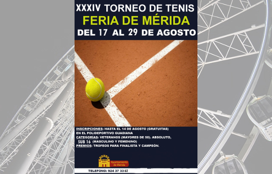 XXXIV Torneo de tenis Feria de Mérida