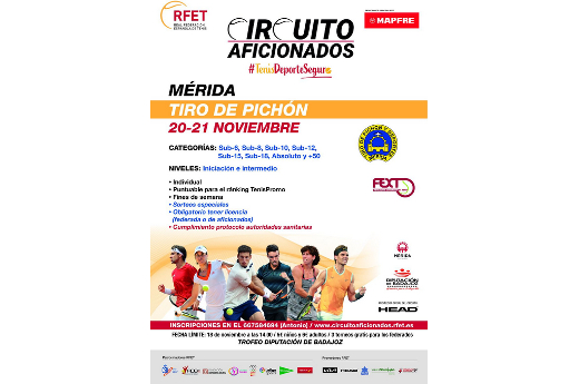 Torneo del circuito de aficionados de la RFET en la Sdad. Tiro Pichón de Mérida