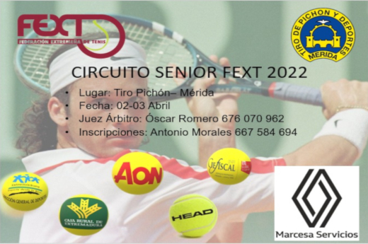 El circuito senior de la FEXT llega a Mérida