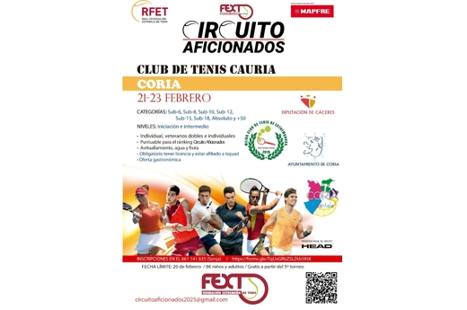 El circuito de aficionados de la RFET visita Coria